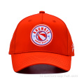 Rode polyester honkbalpet